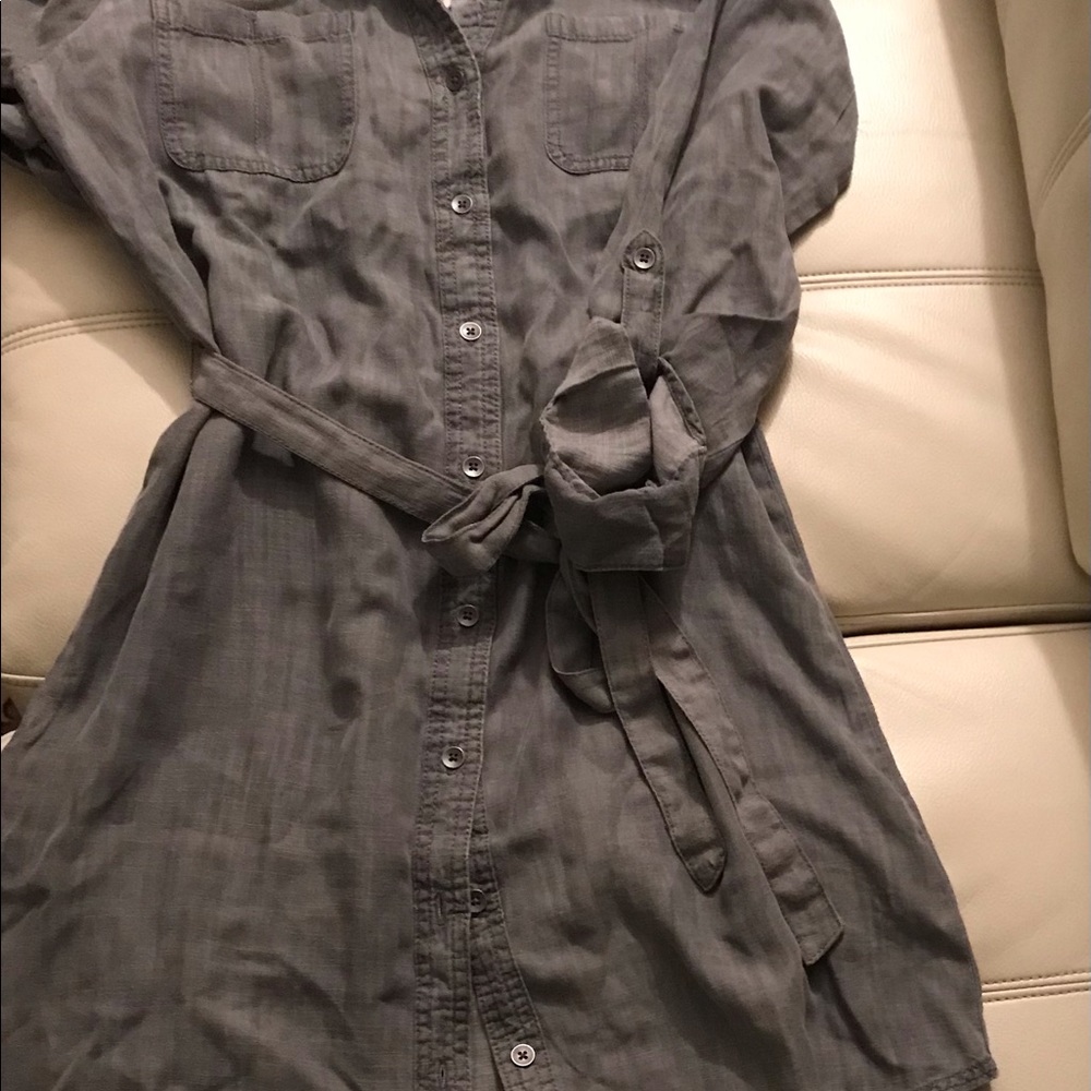 Banana Republicans Grey shirt dress petite